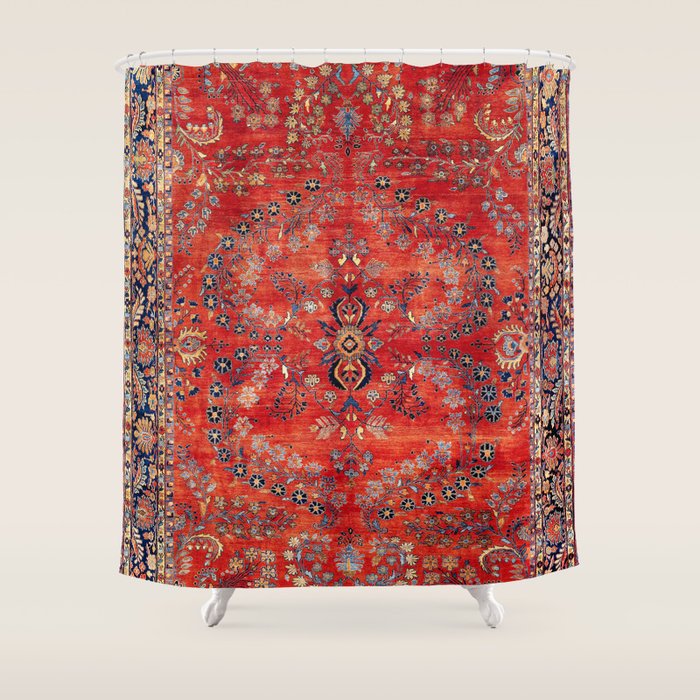 Sarouk Arak West Persian Carpet Print Shower Curtain Gallery Image 1