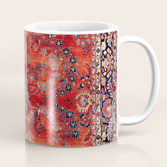 Sarouk Arak West Persian Carpet Print Coffee Mug Gallery Image 1
