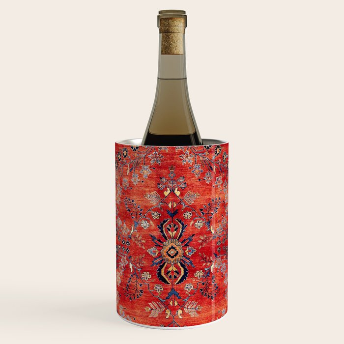 Sarouk Arak West Persian Carpet Print Wine Chiller Gallery Image 1