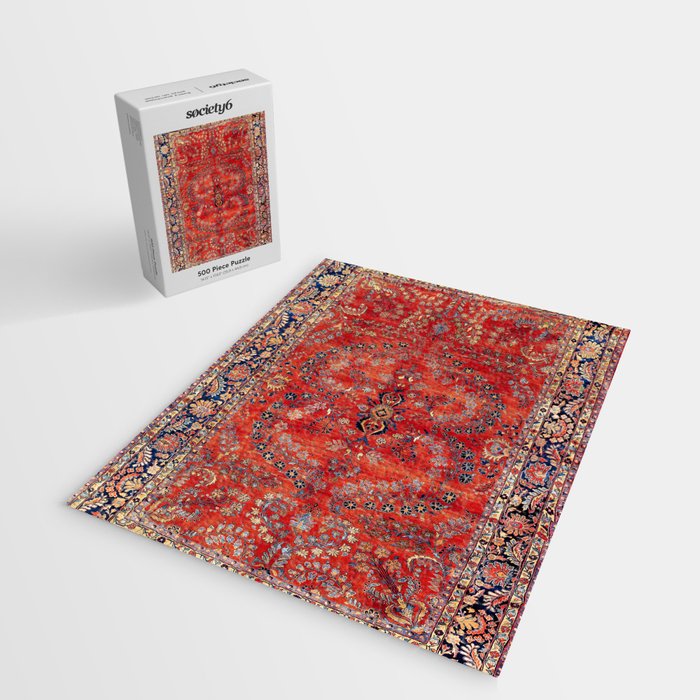 Sarouk Arak West Persian Carpet Print Jigsaw Puzzle Gallery Image 2