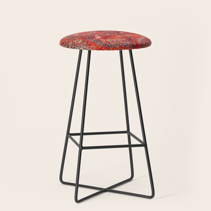 Sarouk Arak West Persian Carpet Print Stool Gallery Image 1