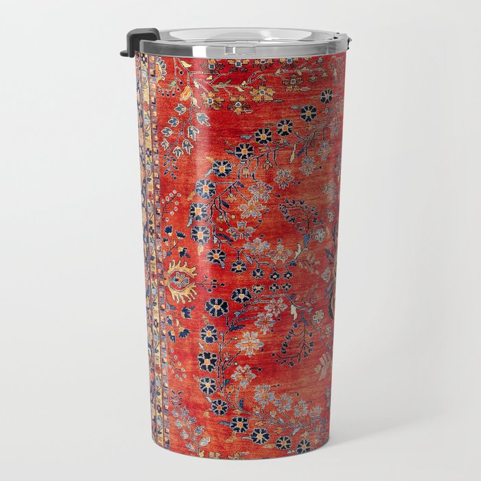 Sarouk Arak West Persian Carpet Print Travel Mug Gallery Image 3