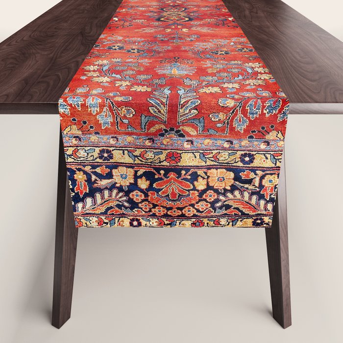 Sarouk Arak West Persian Carpet Print Table Runner Gallery Image 1