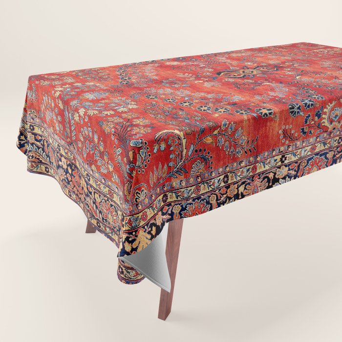 Sarouk Arak West Persian Carpet Print Tablecloth Gallery Image 1