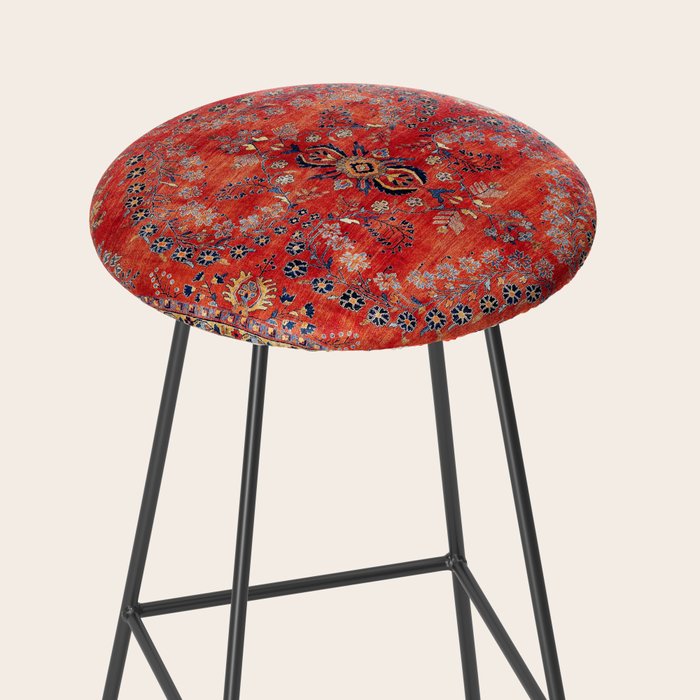 Sarouk Arak West Persian Carpet Print Stool Gallery Image 2