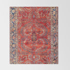 Sarouk Arak West Persian Carpet Print Throw Blanket Gallery Image 2