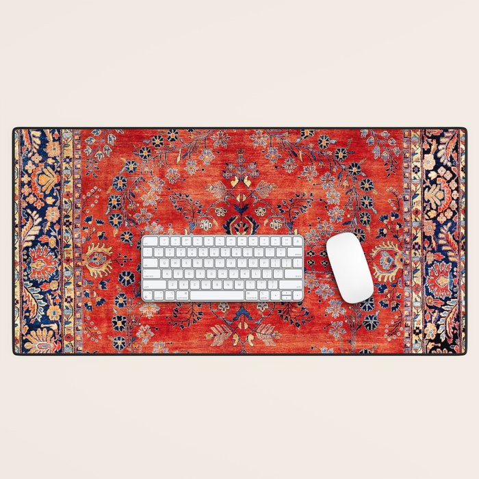 Sarouk Arak West Persian Carpet Print Desk Mat Gallery Image 1