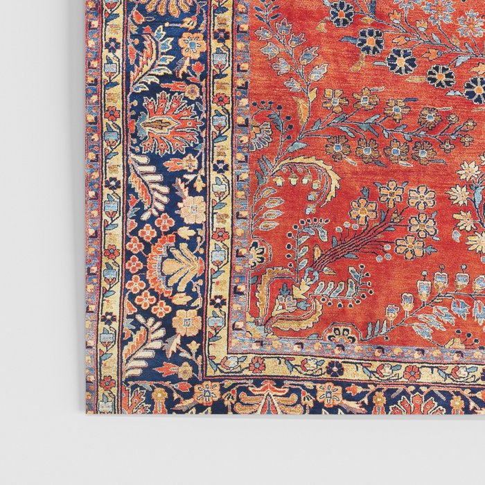 Sarouk Arak West Persian Carpet Print Poster Gallery Image 3