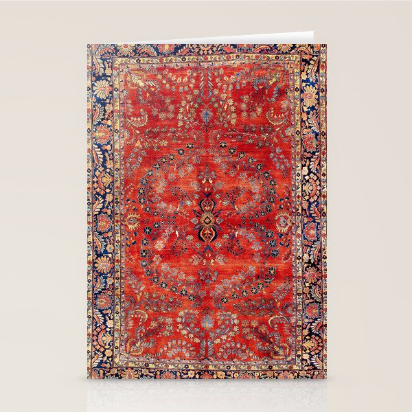 Sarouk Arak West Persian Carpet Print Stationery Card Gallery Image 2