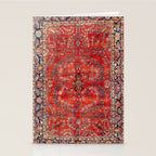 Sarouk Arak West Persian Carpet Print Stationery Card Gallery Image 2