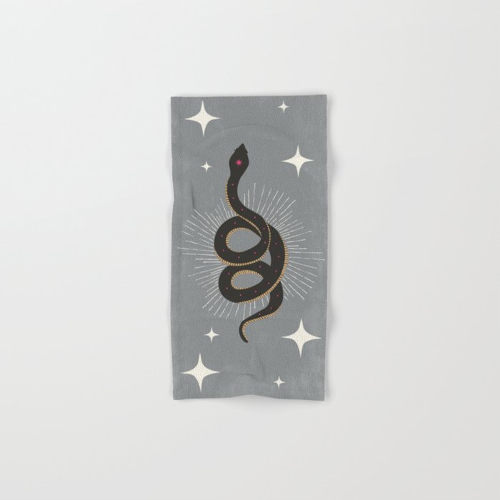 Slither - Gray Bath Towel Gallery Image 1
