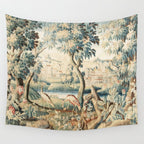 Antique 18th Century French Chateau Bird Garden Verdure Tapestry Wall Tapestry Gallery Image 4