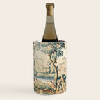 Antique 18th Century French Chateau Bird Garden Verdure Tapestry Wine Chiller Gallery Image 1