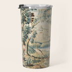 Antique 18th Century French Chateau Bird Garden Verdure Tapestry Travel Mug Gallery Image 3