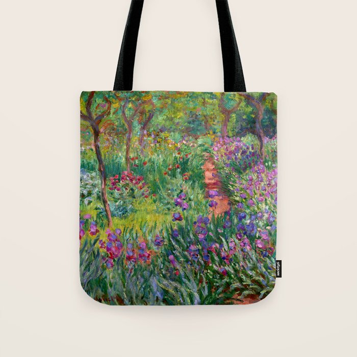 Claude Monet "The Iris Garden at Giverny", 1899-1900 Tote Bag Gallery Image 1