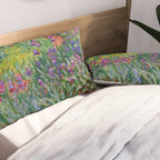 Claude Monet "The Iris Garden at Giverny", 1899-1900 Pillow Sham Gallery Image 2