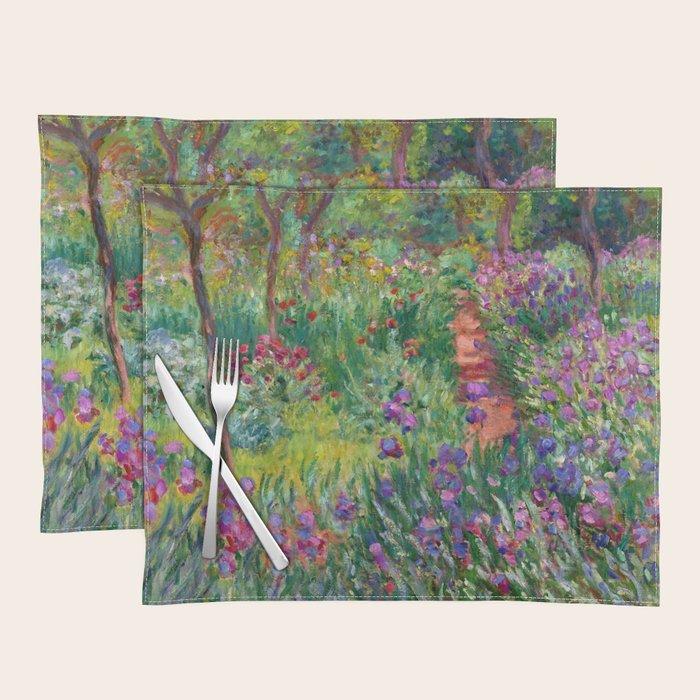 Claude Monet "The Iris Garden at Giverny", 1899-1900 Placemat Gallery Image 1