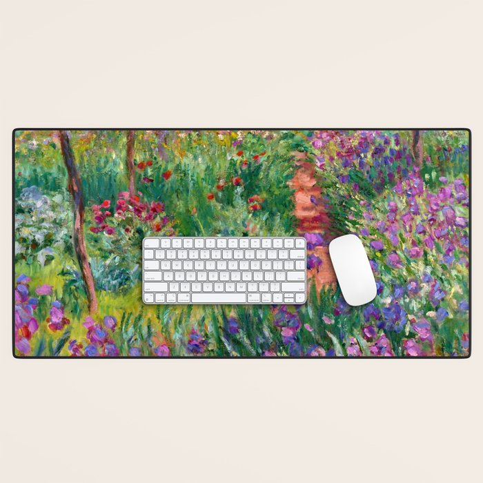 Claude Monet "The Iris Garden at Giverny", 1899-1900 Desk Mat Gallery Image 1