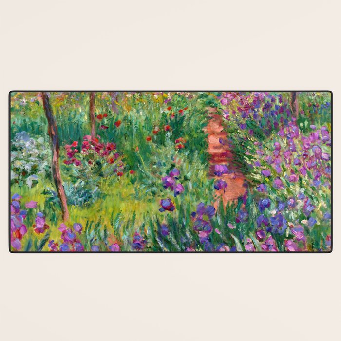 Claude Monet "The Iris Garden at Giverny", 1899-1900 Desk Mat Gallery Image 3