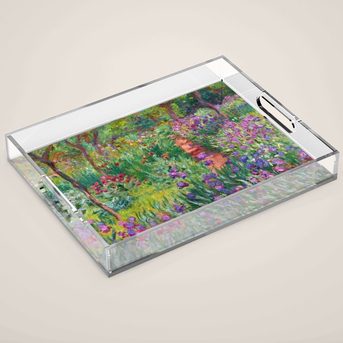 Claude Monet "The Iris Garden at Giverny", 1899-1900 Acrylic Tray Gallery Image 1