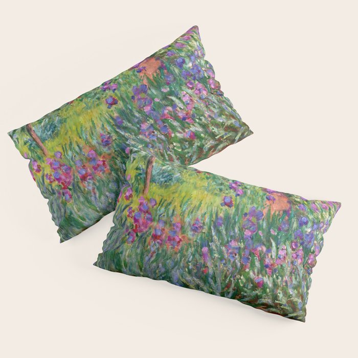 Claude Monet "The Iris Garden at Giverny", 1899-1900 Pillow Sham Gallery Image 4