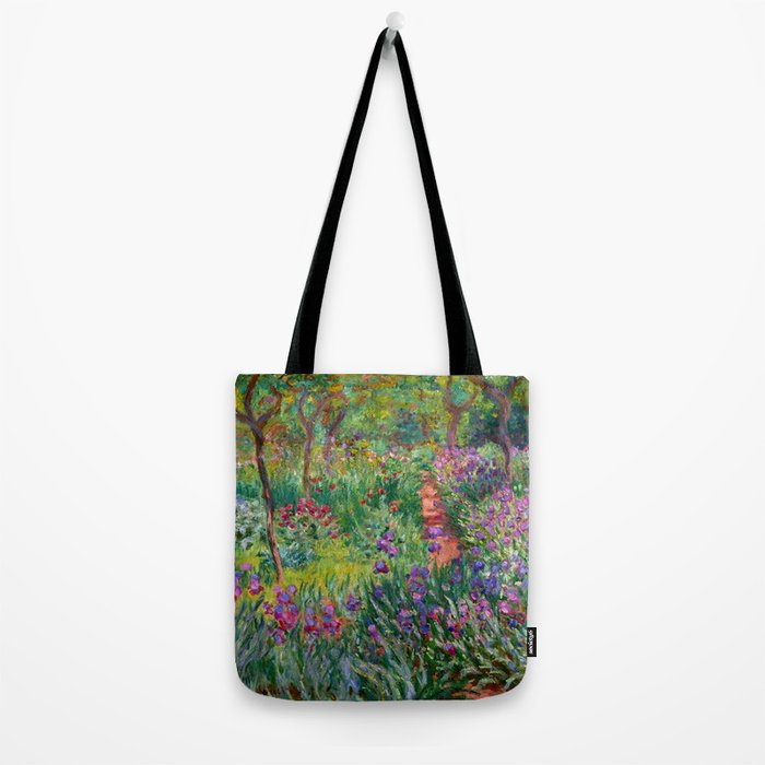Claude Monet "The Iris Garden at Giverny", 1899-1900 Tote Bag Gallery Image 2