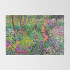 Claude Monet "The Iris Garden at Giverny", 1899-1900 Rug Gallery Image 2