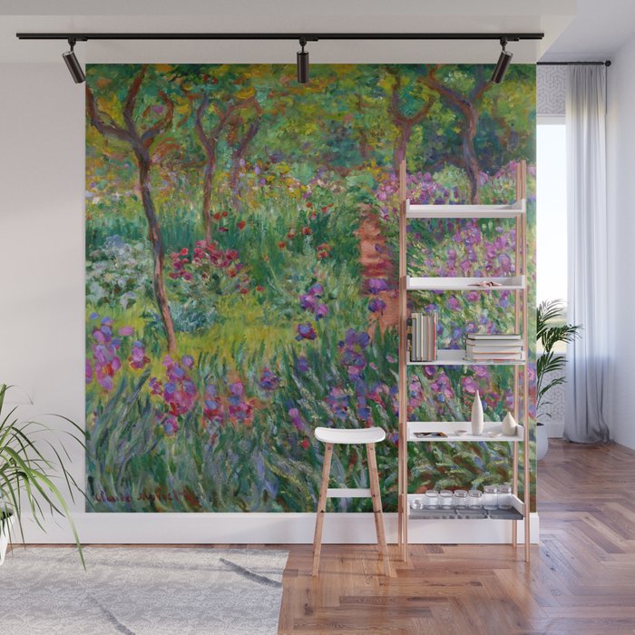 Claude Monet "The Iris Garden at Giverny", 1899-1900 Wall Mural Gallery Image 1