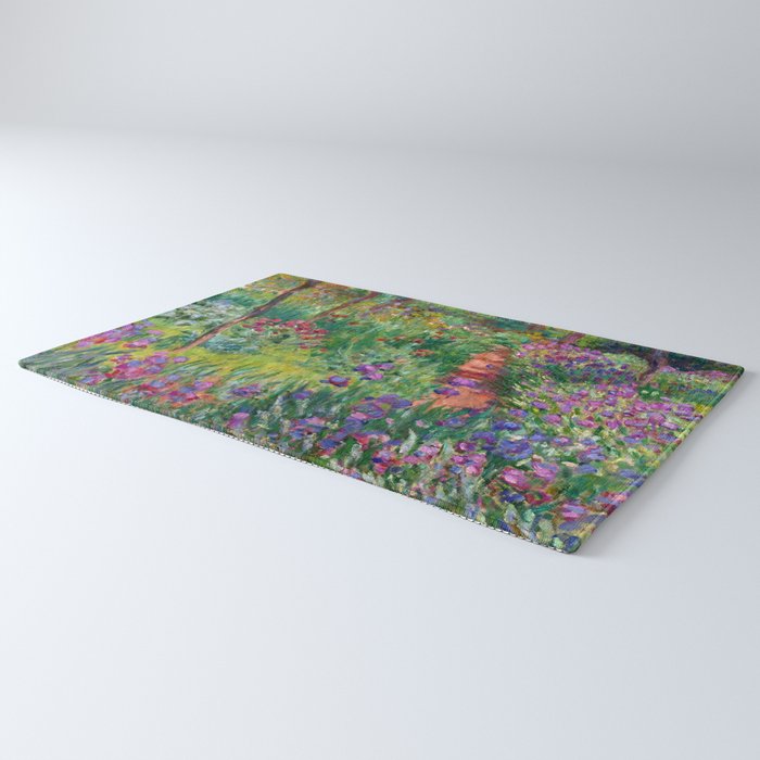 Claude Monet "The Iris Garden at Giverny", 1899-1900 Rug Gallery Image 3