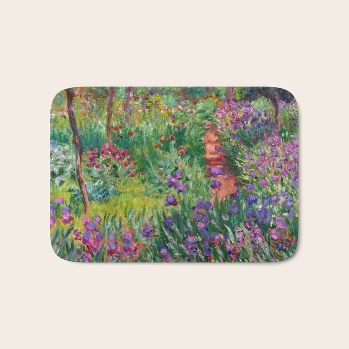 Claude Monet "The Iris Garden at Giverny", 1899-1900 Bath Mat Gallery Image 1