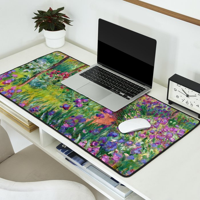 Claude Monet "The Iris Garden at Giverny", 1899-1900 Desk Mat Gallery Image 2