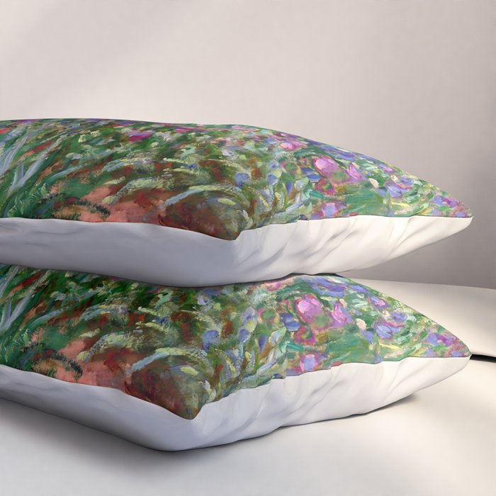 Claude Monet "The Iris Garden at Giverny", 1899-1900 Pillow Sham Gallery Image 3