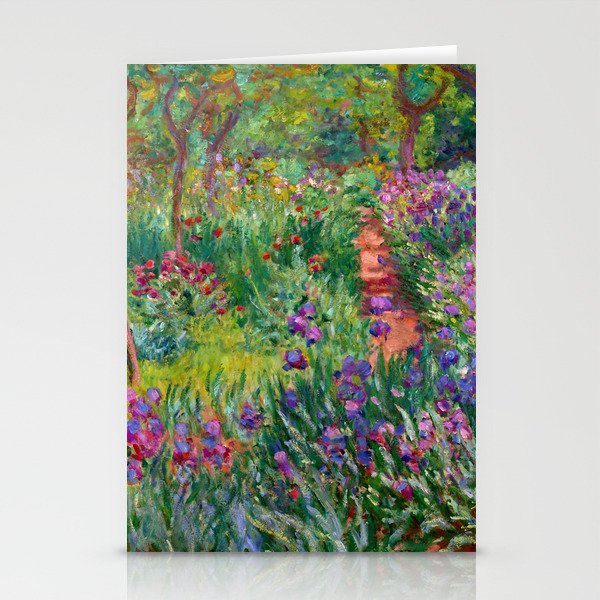 Claude Monet "The Iris Garden at Giverny", 1899-1900 Stationery Card Gallery Image 1