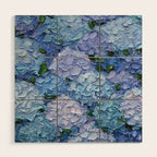 Moonlight Hydrangeas 2 Wood Wall Art Gallery Image 1