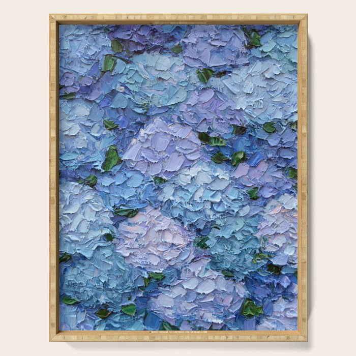 Moonlight Hydrangeas 2 Serving Tray Gallery Image 1