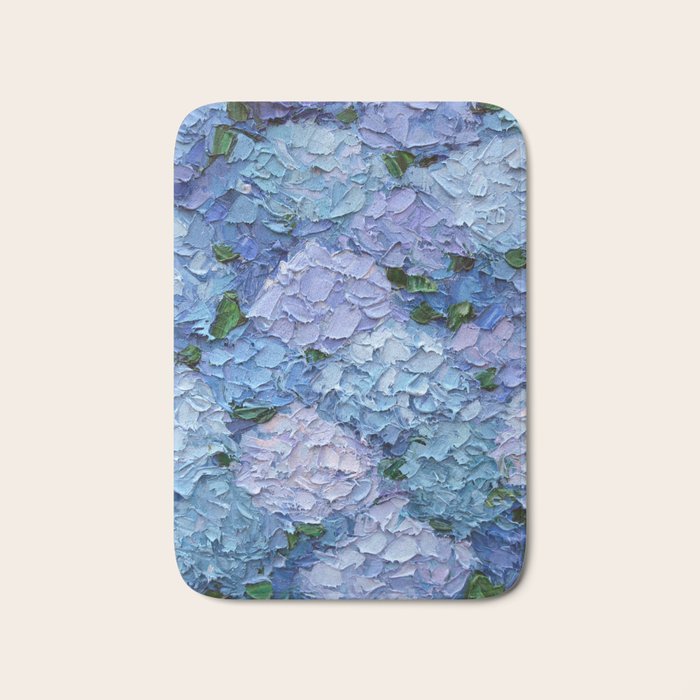 Moonlight Hydrangeas 2 Bath Mat Gallery Image 1