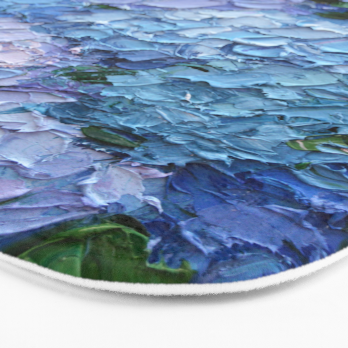 Moonlight Hydrangeas 2 Bath Mat Gallery Image 3