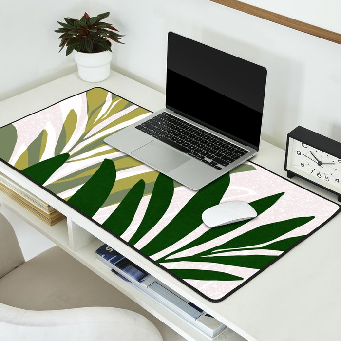 Olive Branches Contemporary Botanical Art Desk Mat Gallery Image 2