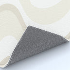 Cream Dream Light Liquid Swirl Abstract in Beige and White Rug Gallery Image 4