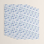 Anchors Away - Nautical Watercolor Anchors in Blue Wrapping Paper Gallery Image 3