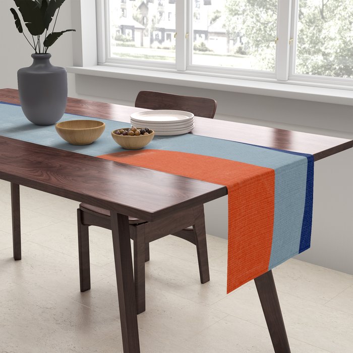 Modern Abstract Minimalism Artwork I Table Runner Gallery Image 2