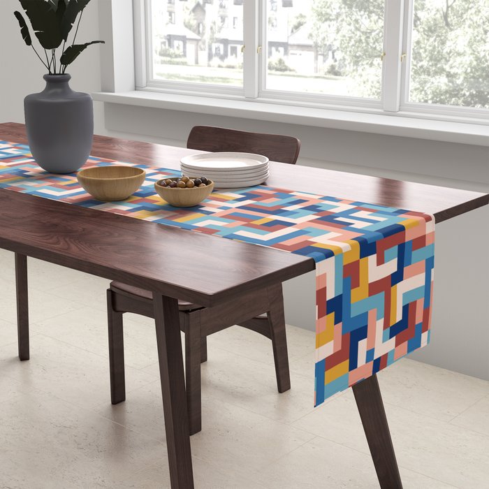 Boho M Tetris C Table Runner Gallery Image 2