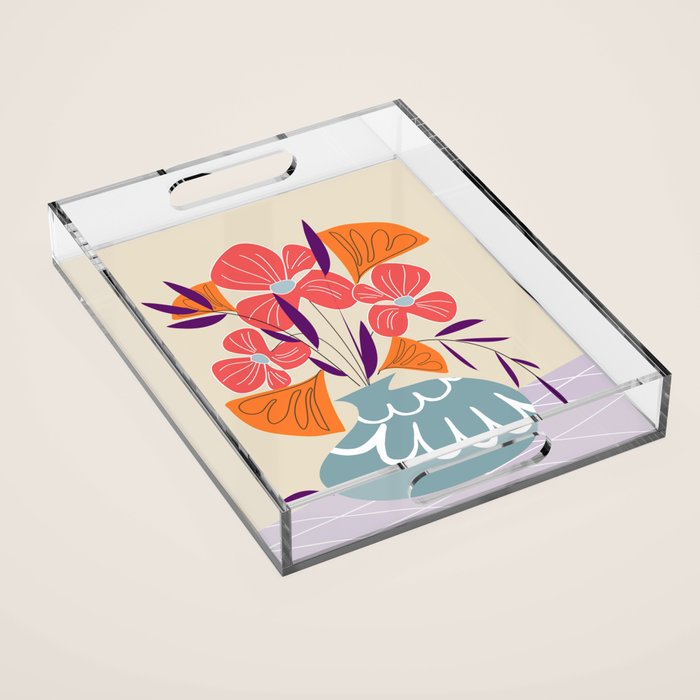 Summer bunch Acrylic Tray Gallery Image 1