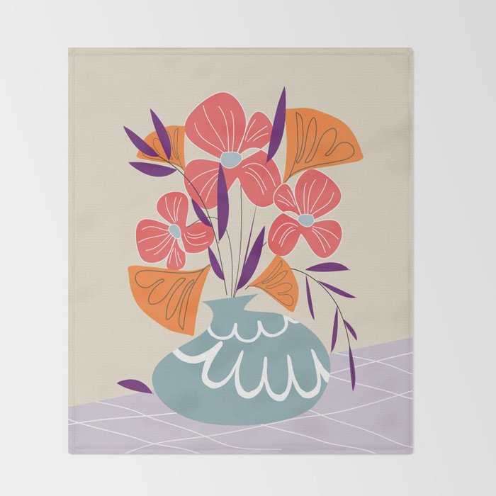 Summer bunch Throw Blanket Gallery Image 2