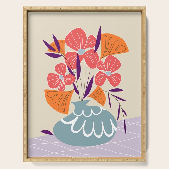 Summer bunch Serving Tray Gallery Image 1