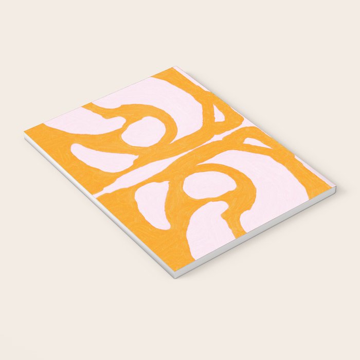 Abstract in Yellow and Cream Notebook Gallery Image 3