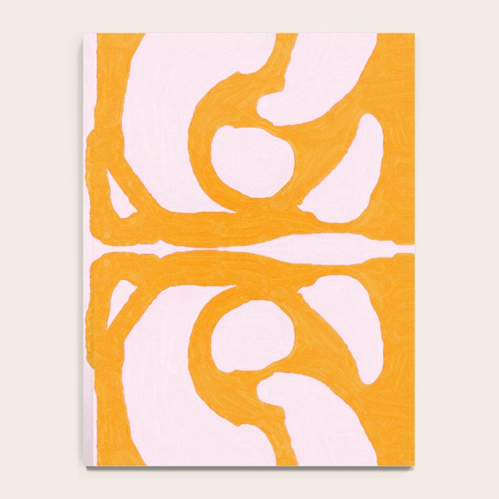 Abstract in Yellow and Cream Notebook Gallery Image 4