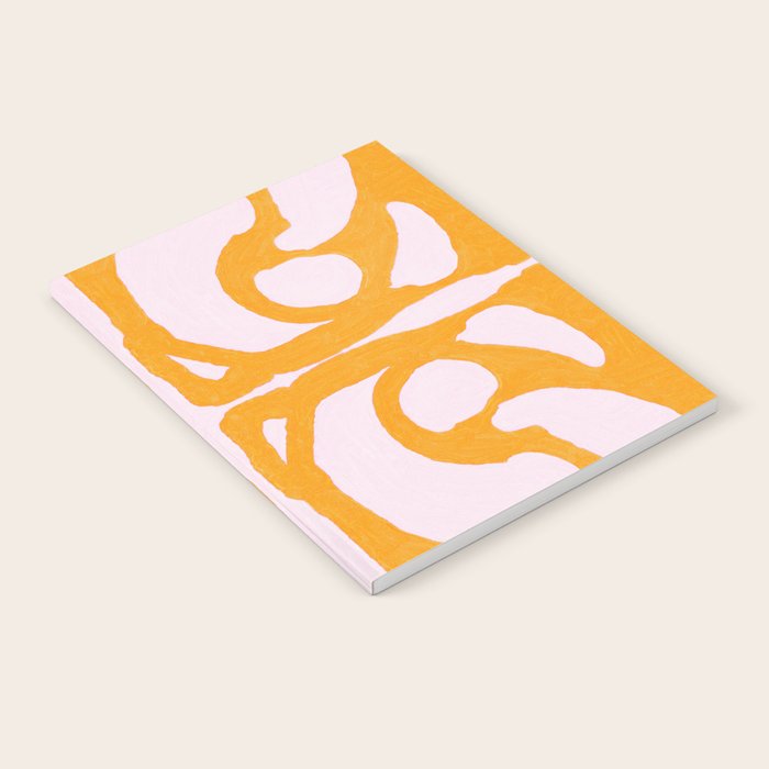 Abstract in Yellow and Cream Notebook Gallery Image 2