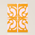 Abstract in Yellow and Cream Stationery Card Gallery Image 2