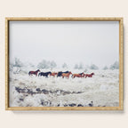 Winter Horse Herd Serving Tray Gallery Image 1